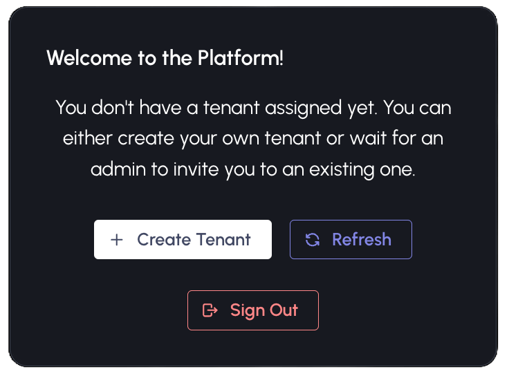 Popup if no invitations exist for user